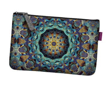 Bertoni Kozmetička torba s džepom Barcelona od filca 24×15 cm - elegantna, udobna i s printom |