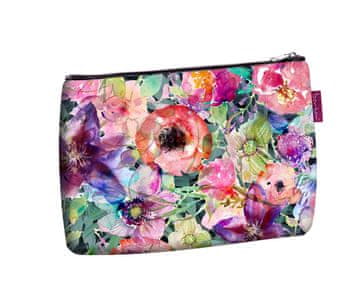 Bertoni Elegantna Solo kozmetička torba, cvjetni print 14×21 cm - Putna, Vodootporna, Kompaktna |