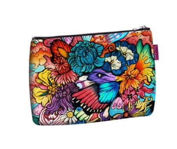 Bertoni Elegantna Solo kozmetička torba, hipi print 14×21 cm - Putna, Vodootporna, Kompaktna |