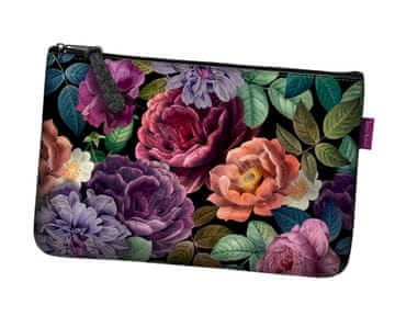 Bertoni Džepna kozmetička torba Enigma od filca antracit boje 24×15 cm - elegantna, udobna i s printom |
