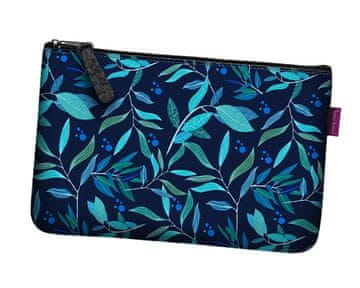 Bertoni Kozmetička torba od filca Oleander Pocket Antracit 24×15 cm - Elegantna, udobna i s printom |