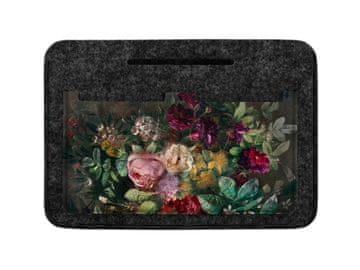 Bertoni Organizator za filcane torbe s printom Bouquet, antracit - lagan, prostran, s džepovima,