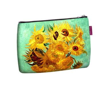 Bertoni Elegantna Solo kozmetička torba, print suncokreta 14×21 cm - Putna, Vodootporna, Kompaktna |