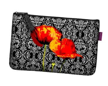 Bertoni Kozmetička torba s džepom POPPIES, antracit
