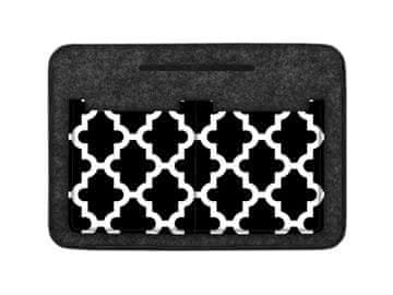 Bertoni Organizator od filca za torbicu s printom Maroco Night, antracit - lagan, prostran, s džepovima,
