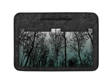 Bertoni Organizator za torbicu od filca s printom Forest Mood, antracit - lagan, prostran, s džepovima,