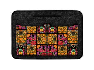 Bertoni Organizator za torbicu od filca s printom Frida Flowers, antracit - lagan, prostran, s džepovima,