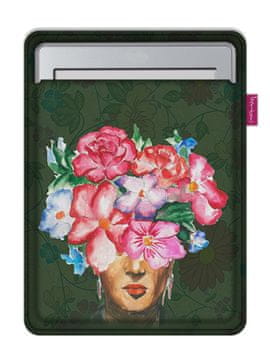 Bertoni Arco Design futrola za e-knjige 6-7" - EcoFilc, print Femina, siva, odgovara Kindleu / PocketBooku