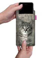 Bertoni Futrola za pametni telefon, Filon uzorak - Ekološki filc, 105x175 mm, Siva, Izdržljivi print, Zaštita za telefon, Perivo na 40°C,