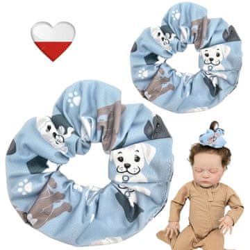 Traka za kosu BLUE DOGS maxi trake za kosu za djevojčice