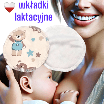PUL Coolmax ulošci za dojenje Mint Bearsi ulošci za dojenje