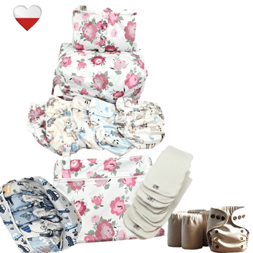 Set pelena za višekratnu upotrebu PEONY mikroflis pelene