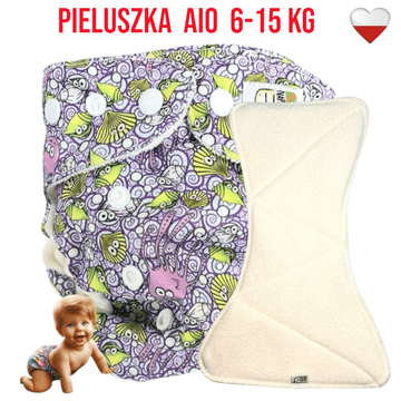 AIO pelena za višekratnu upotrebu Coolmax Pocket s morskim životinjama