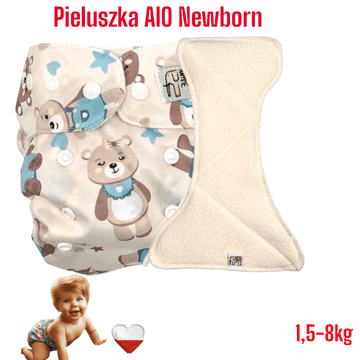 Višenamjenski džep za pelene za novorođenčad Coolmax MINT BEARS