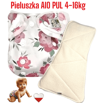 AIO PUL pelene za višekratnu upotrebu s motivom božura