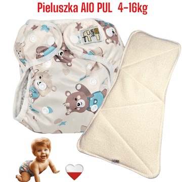 AIO PUL MINT BEARS pelena za višekratnu upotrebu