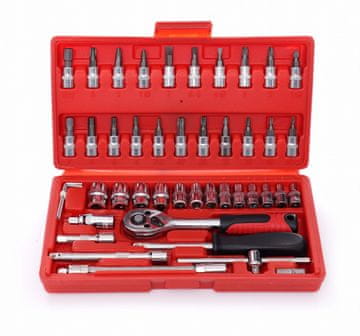 Kraft&Dele Set alata od 46 dijelova s nasadnim ključevima KD10525