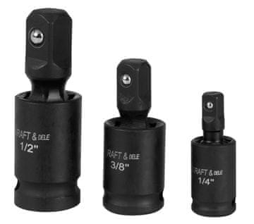 Kraft&Dele Set od 3 udarna kuglasta zgloba 1/4", 3/8", 1/2"" KD10530