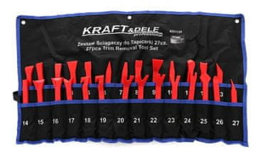 Kraft&Dele Set alata za izvlačenje tapeciranog namještaja, 27 dijelova, KD1130