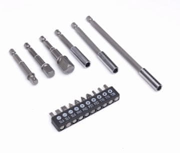 Kraft&Dele Set držača, adaptera i bitova 16 komada KD10955