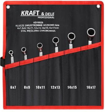 Kraft&Dele Dvostrani okasti ključevi 6 komada KD10928