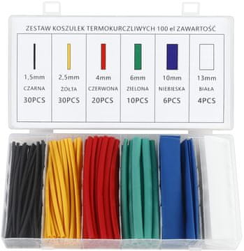 Kraft&Dele Set termoskupljajućih cijevi od 100 komada KD10918