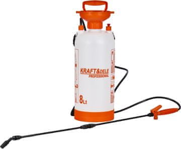 Nikcorp Profesionalni vrtni raspršivač pod tlakom 8L, podesivo koplje 45-80 cm, plastika otporna na kemikalije, sigurnosni ventil, podesiva mlaznica, remen za rame, set brtvila, idealan za vrt, voćnjak