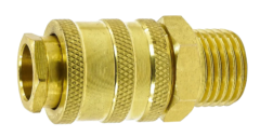 Nikcorp Profesionalna brza spojnica za pneumatsko crijevo 1/2" KD2125, vanjski navoj, max. tlak 35 bara, -20°C do +100°C, za zrak i inertne plinove, visoka otpornost, brza montaža, za stolarske i