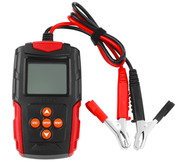 Nikcorp Digitalni tester baterija KD5673, mjerač dijagnostički precizni za 12V i 24V olovno-kiselinske baterije, raspon 3Ah-200Ah, LED/LCD zaslon, zaštita od prenapona i pogrešne polarnosti, za auto servise
