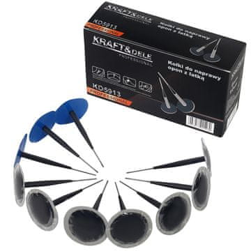 Kraft&Dele Klinovi za popravak guma s krpicom 6 mm 10 komada KD5913