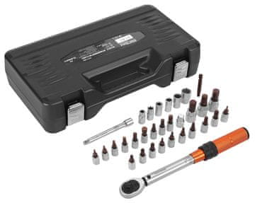 Kraft&Dele MOMENTNI KLJUČ 1/4"" 5-25Nm SET 32 komada KD11394