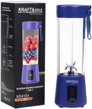 Blender s USB-C baterijom 400ml / 2x3000mAh KD4174