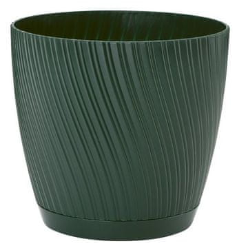 Form-Plastic Mika 19 saksija za cvijeće s oblikom za tanjurić Forest Moss - plastična