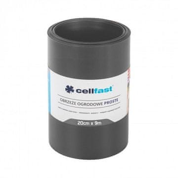 Cellfast grafitni vrtni rub, ravni, 20 cm x 9 m