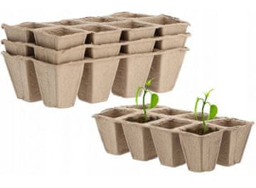 Set od 3 posude za treset 24,5x12,5x6 cm