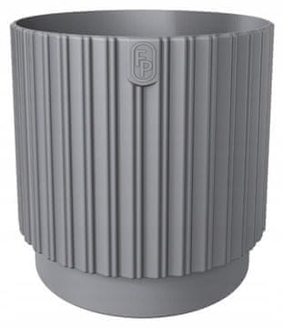 Form-Plastic Mika Cyli Petit Eco reciklirana saksija za cvijeće 18 platinastih kalupa - plastika