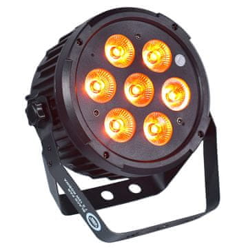 4M crno PAR 7x10W rgbwa LED jako svjetlo