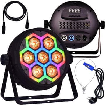 4M okvir PAR 7x12 LED rgbw reflektor efekt