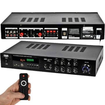 DNA ampli 5.0 stereo pojačalo zvuka HiFi Bluetooth USB SD FM AUX daljinski upravljač