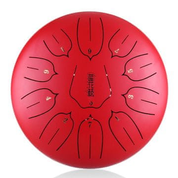 Lotus bubanj s jezičkom 12" 11 tonova THL11-12-crveni