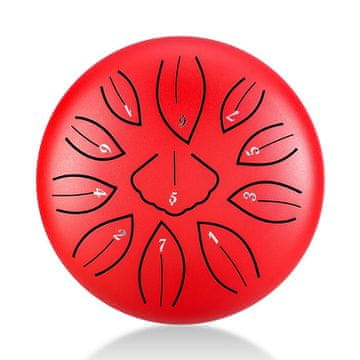 Mini bubanj od ginka bilobe 6" 11 tonova TWG11-6-crveni