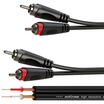 One Audio kabel 2 x RCA utikač / 2 x RCA utikač 3 m SACC130L3