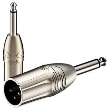 One Adapter, pretvarač - XLR muški - Jack 6,3 mm mono RA2XMJM