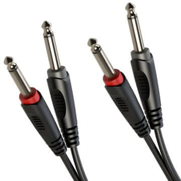 One Audio kabel 2x 6,3 mm priključak / 2x 6,3 mm priključak 1,5 m SACC100L1.5