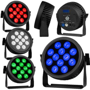 4M cree ALU quad PAR 12 reflektor PAR scenska rasvjeta svjetlosni efekt 12x12W rgbw smd led 4u1