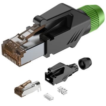 One RJ45C5E-PH-GN RJ45 utikač s poklopcem