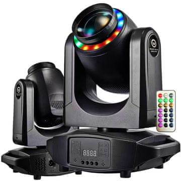 4M pametna zraka 80W prstenasta pokretna glava LED scenska rasvjeta prstenasti efekt 12x0.3W RGB SMD5050 LED bežični daljinski upravljač
