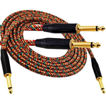 Red's kabel za glazbene instrumente - Jack 6,3 mm / Jack 6,3 mm - FOP pleteni kabel - GCF1150RA - 5 m