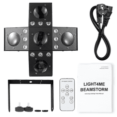 4M beamstorm rgba-w LED svjetlosni efekt dinamička rasvjeta za zabave daljinski upravljač