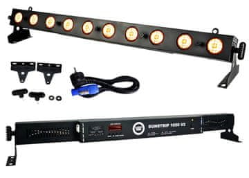 4M sunstrip 1050 V2 halogena svjetlosna traka retro scenska rasvjeta toplo svjetlo 10x50W WW